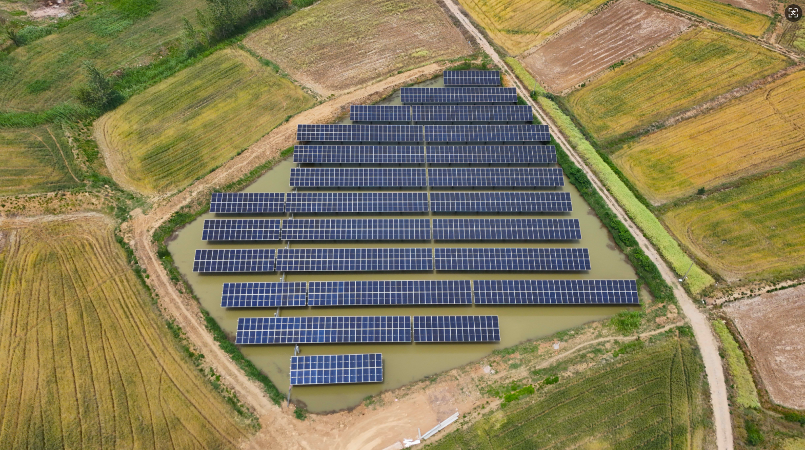 “绿电+养殖”双丰收！NG28娱乐科技肥东县八斗镇渔光互补项目二期并网